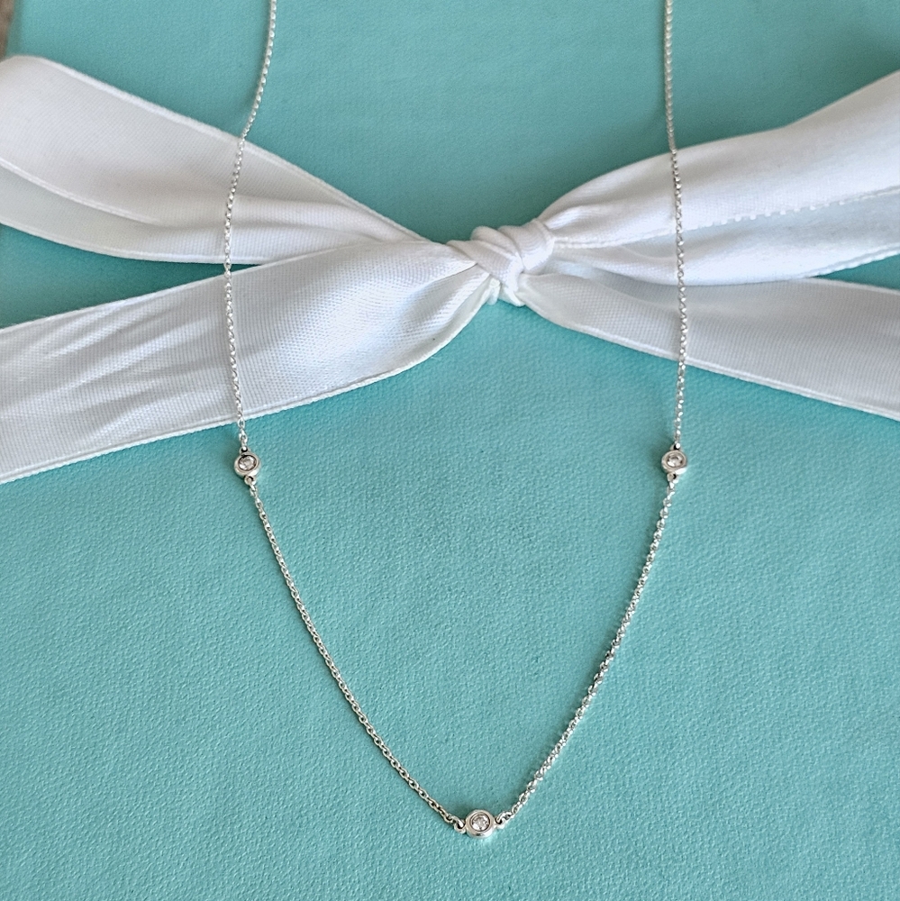 T&Co triple diamond by the yard necklace